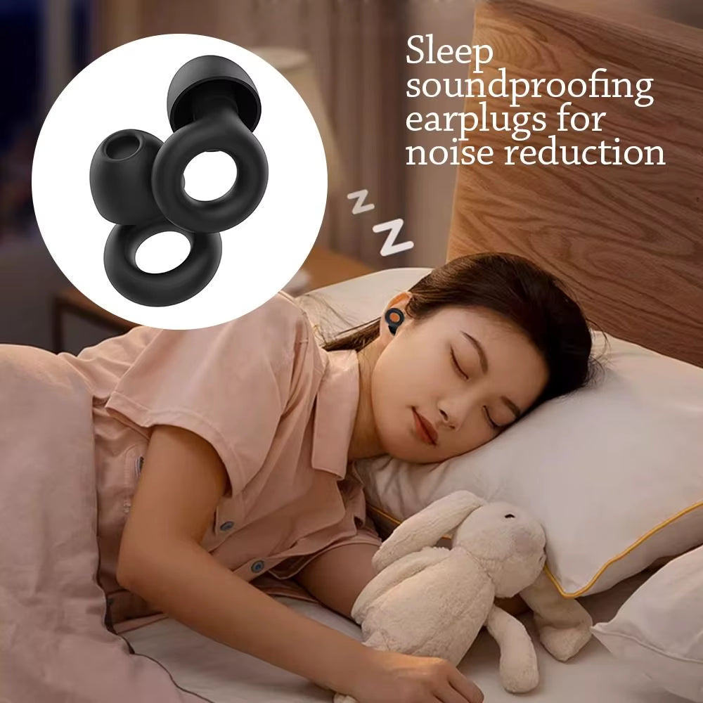 Silicone Earplugs for Swimming Sleep Noise Cancel Noise Reduction-Soundproof Reduce Disturbances -Quality Loop Earplugs Supplies